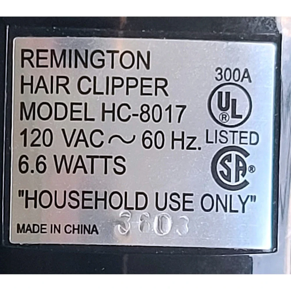 Remington Precision Hair Clipper HC-8017 Corded Slvr/Blk Grooming Kit Case VIDEO